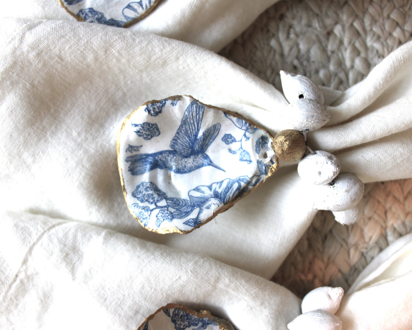 Oyster Shell Napkin Rings