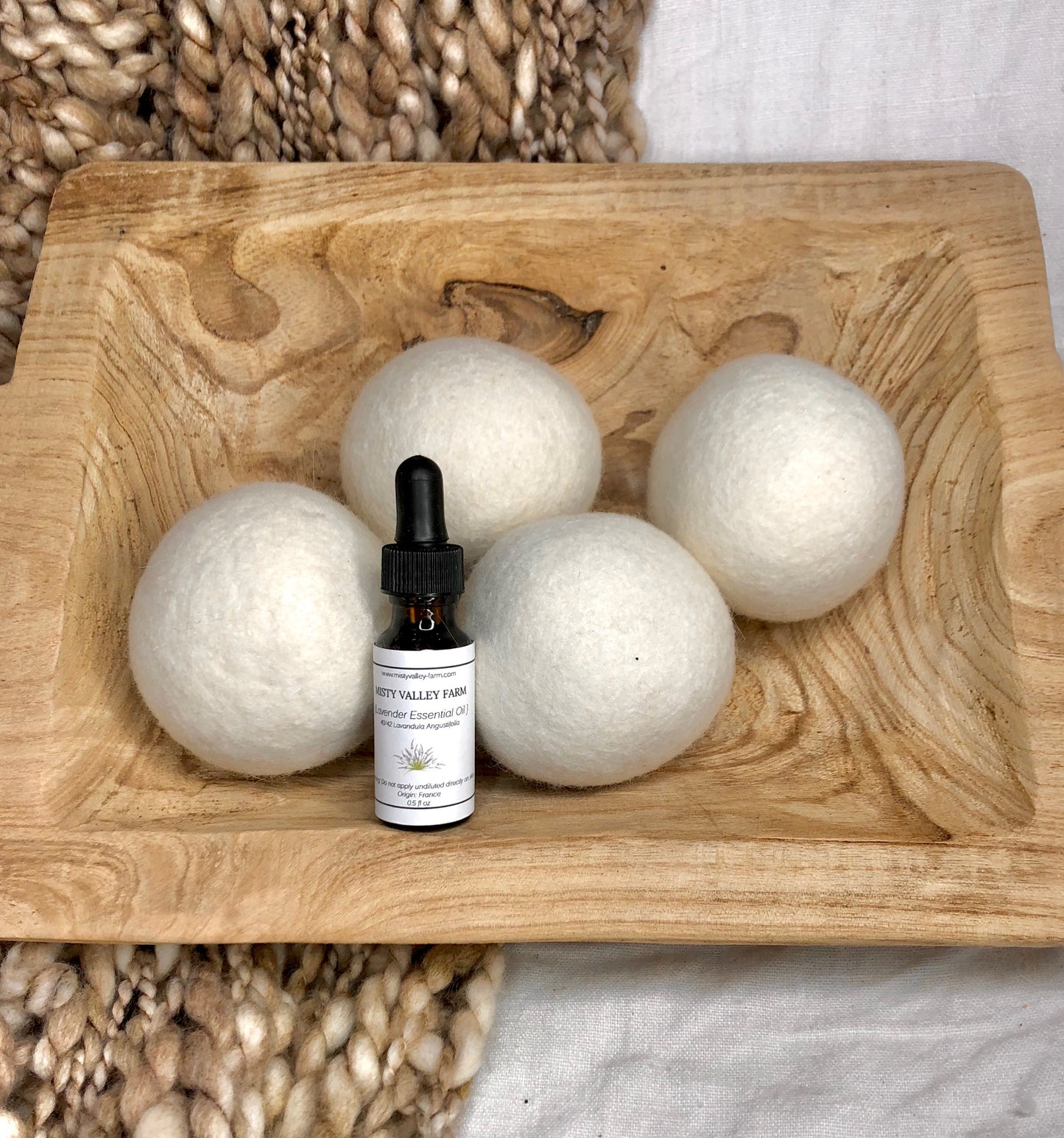 Dryer Balls and Lavender Essential Oil Kit
