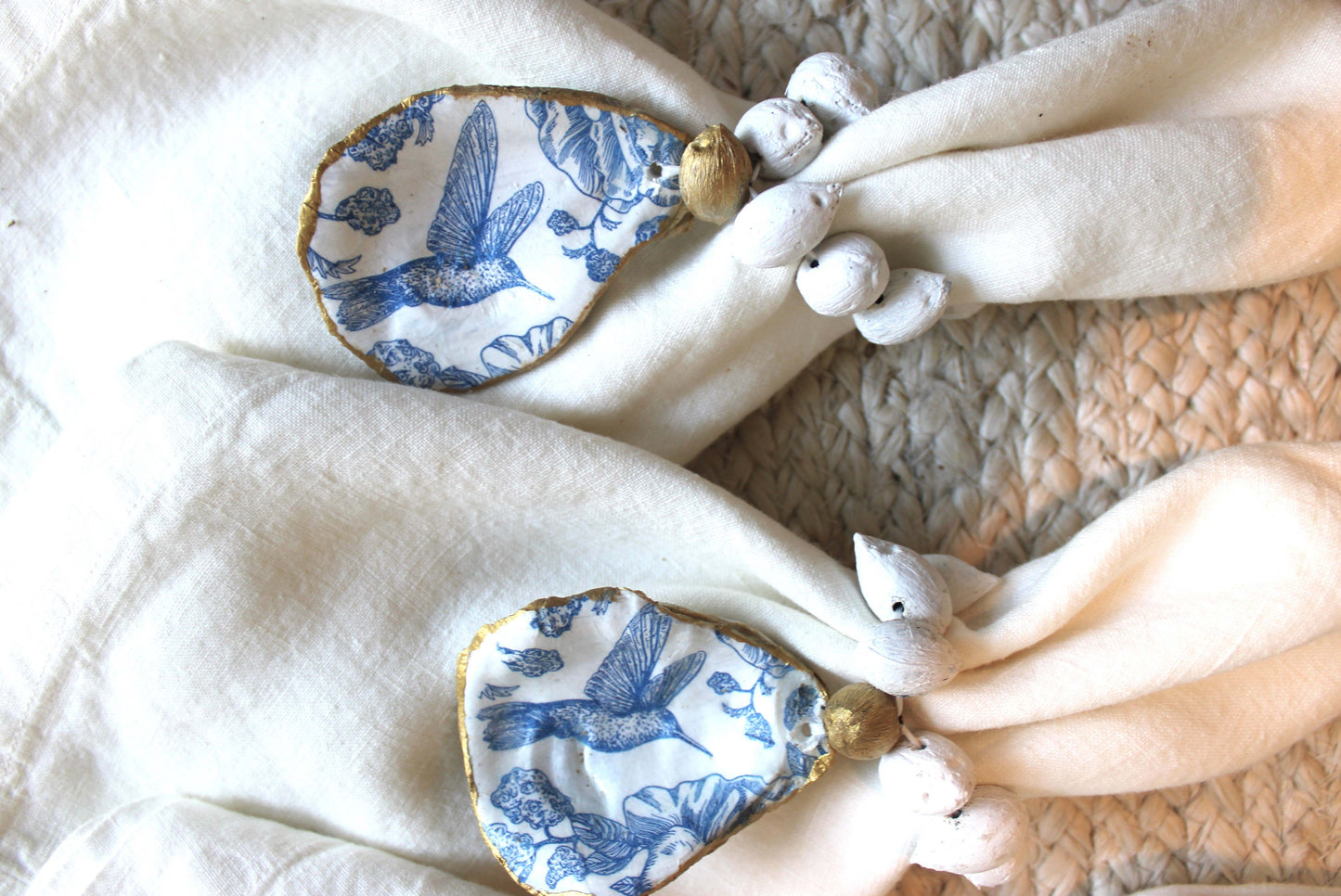 Oyster Shell Napkin Rings