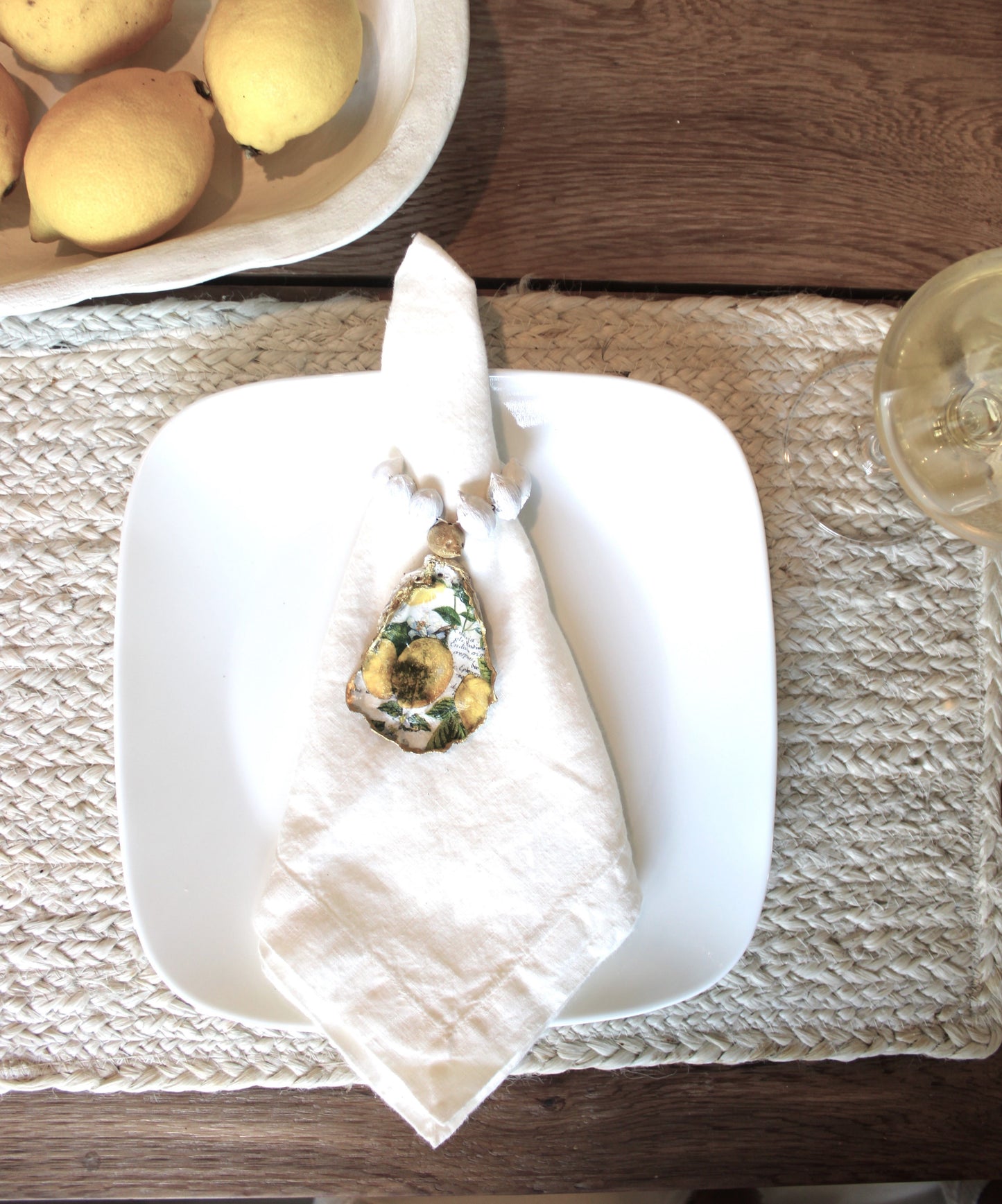 Oyster Shell Napkin Rings