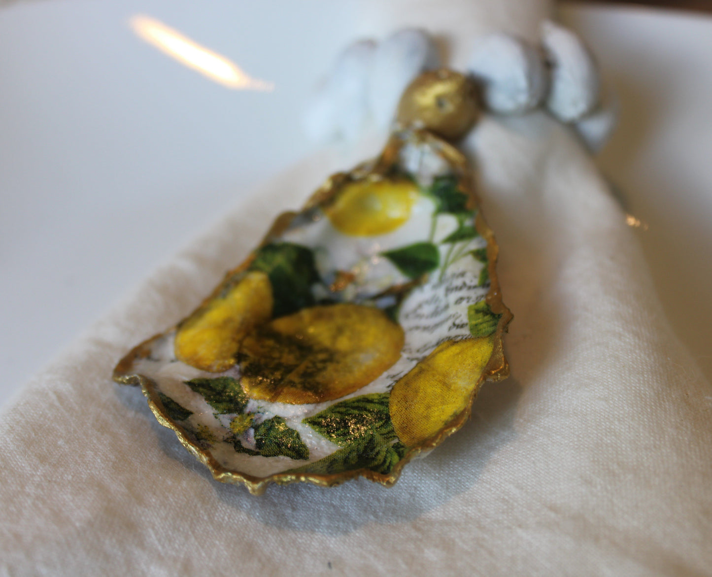 Oyster Shell Napkin Rings