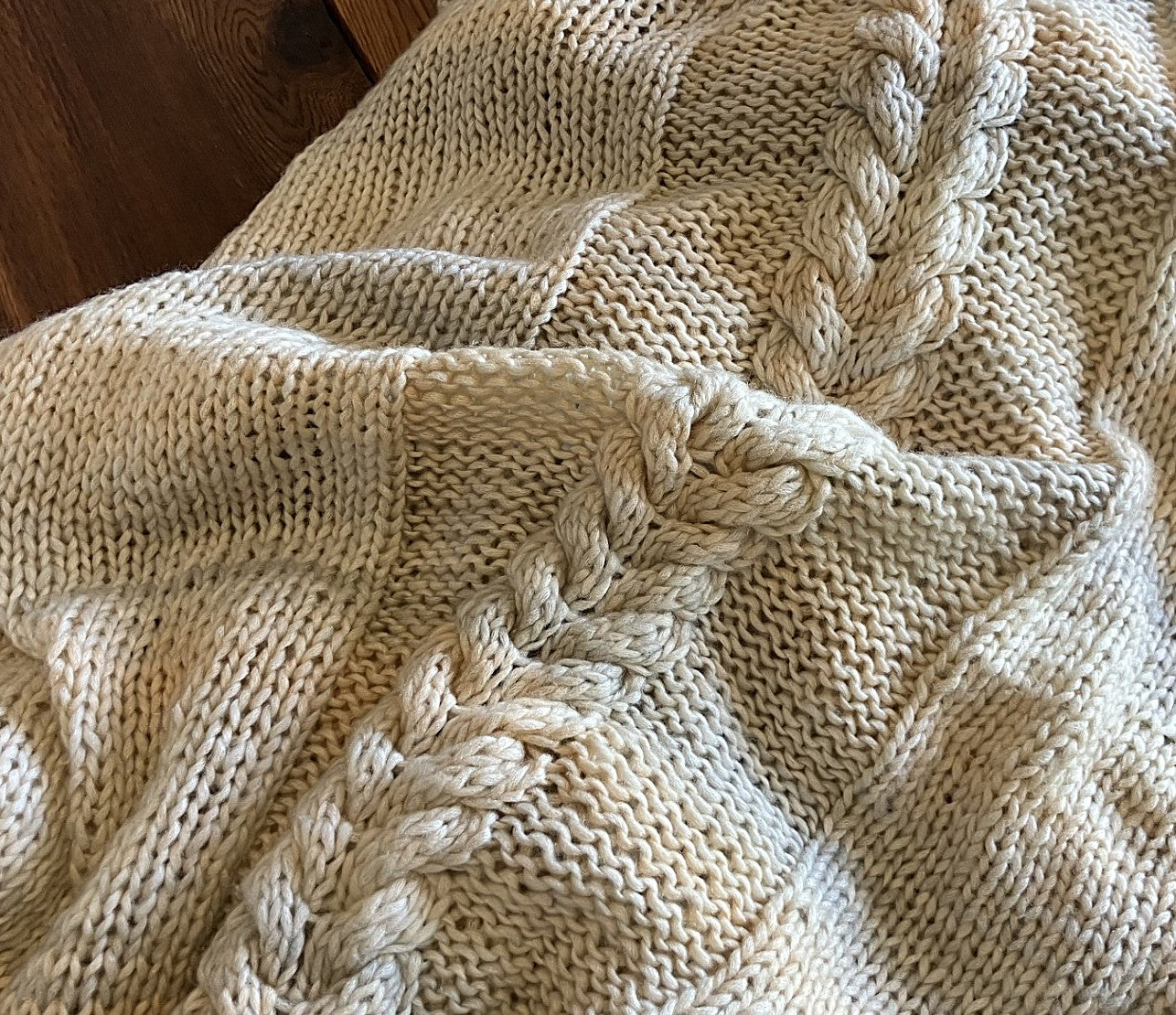 Hand Knitted Throw