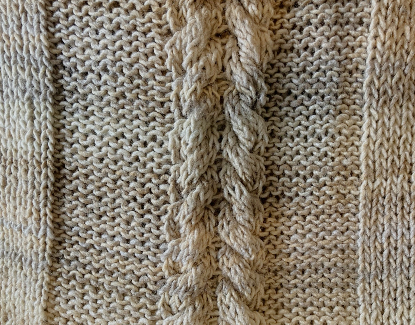 Hand Knitted Throw
